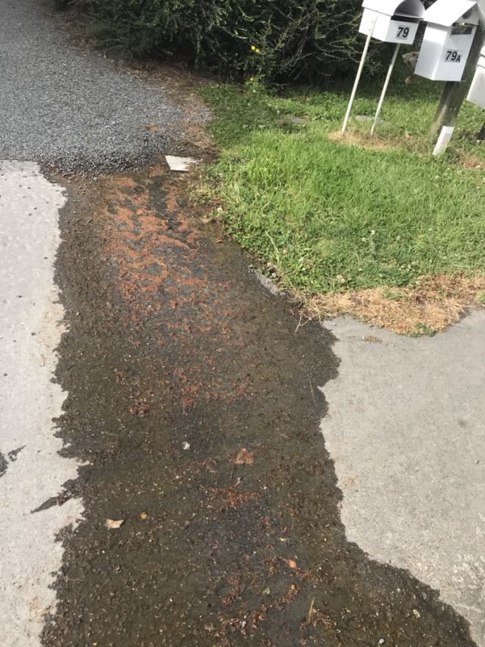 The photograph attached to this flooding report