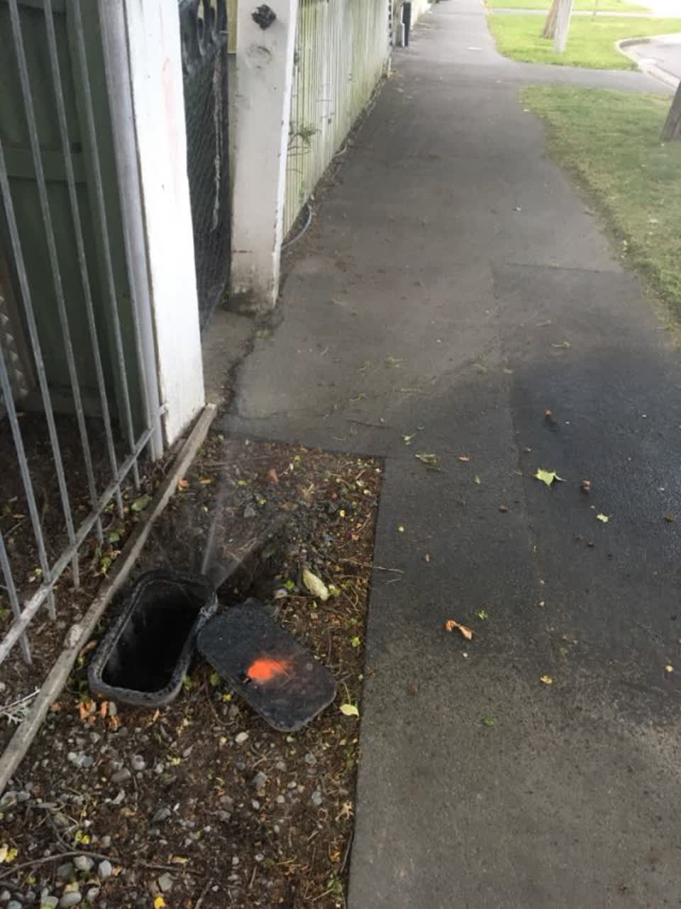 The photograph attached to this water supply report