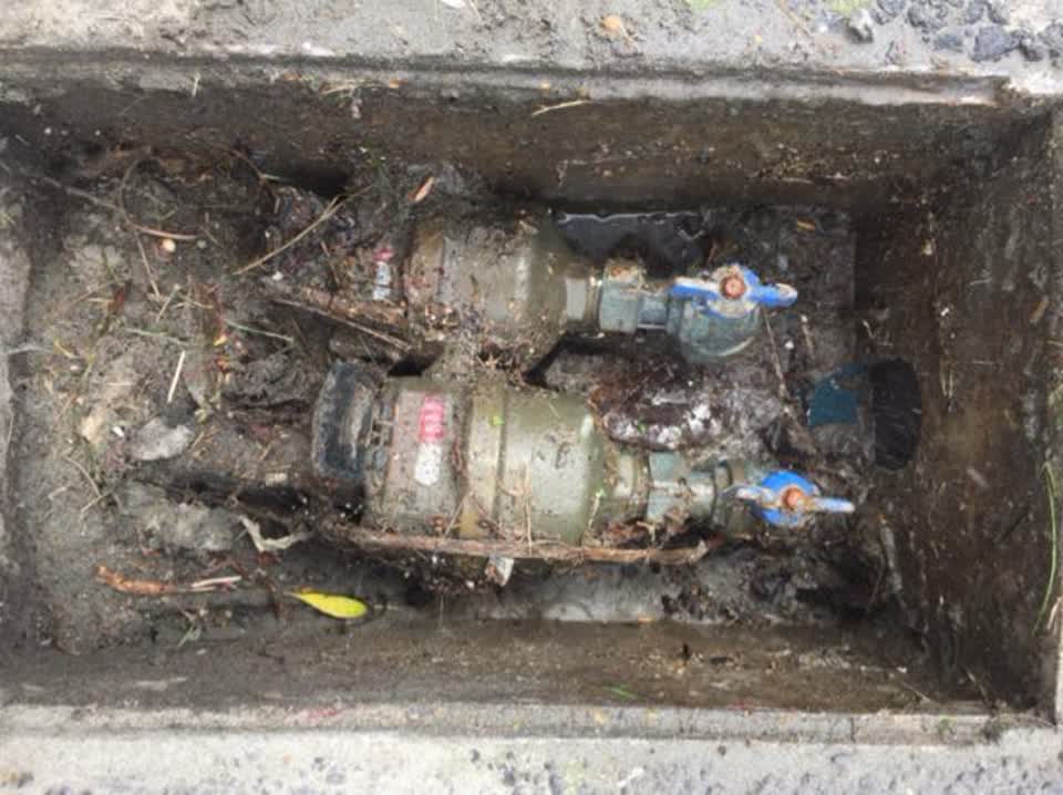 The photograph attached to this water supply report