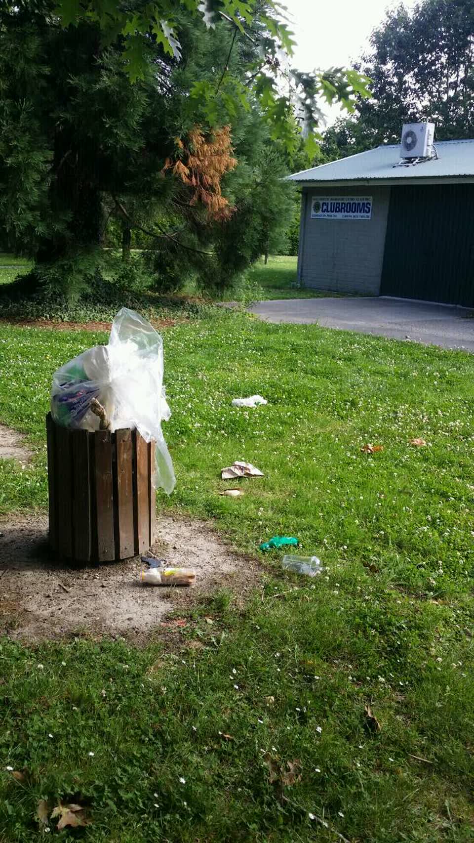 The photograph attached to this rubbish/recycling report