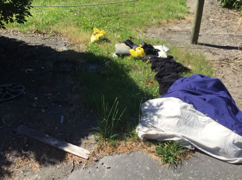 The photograph attached to this rubbish/recycling report