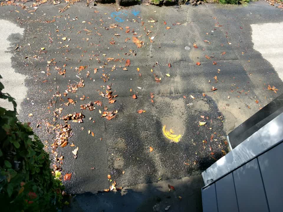 The photograph attached to this flooding report