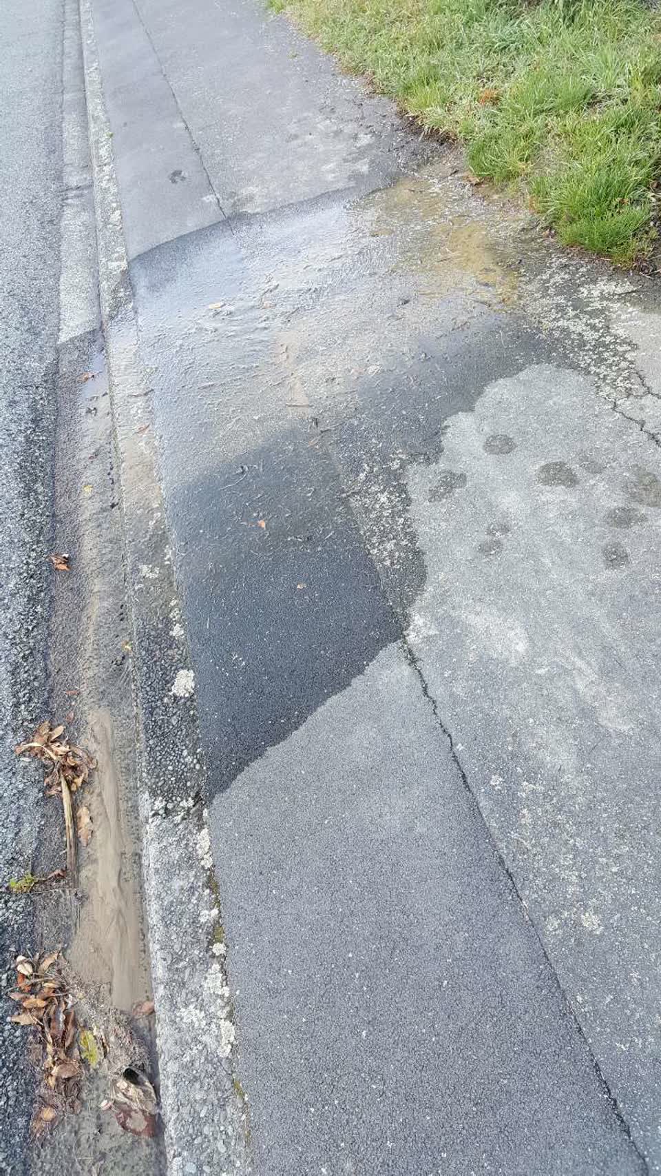 The photograph attached to this flooding report