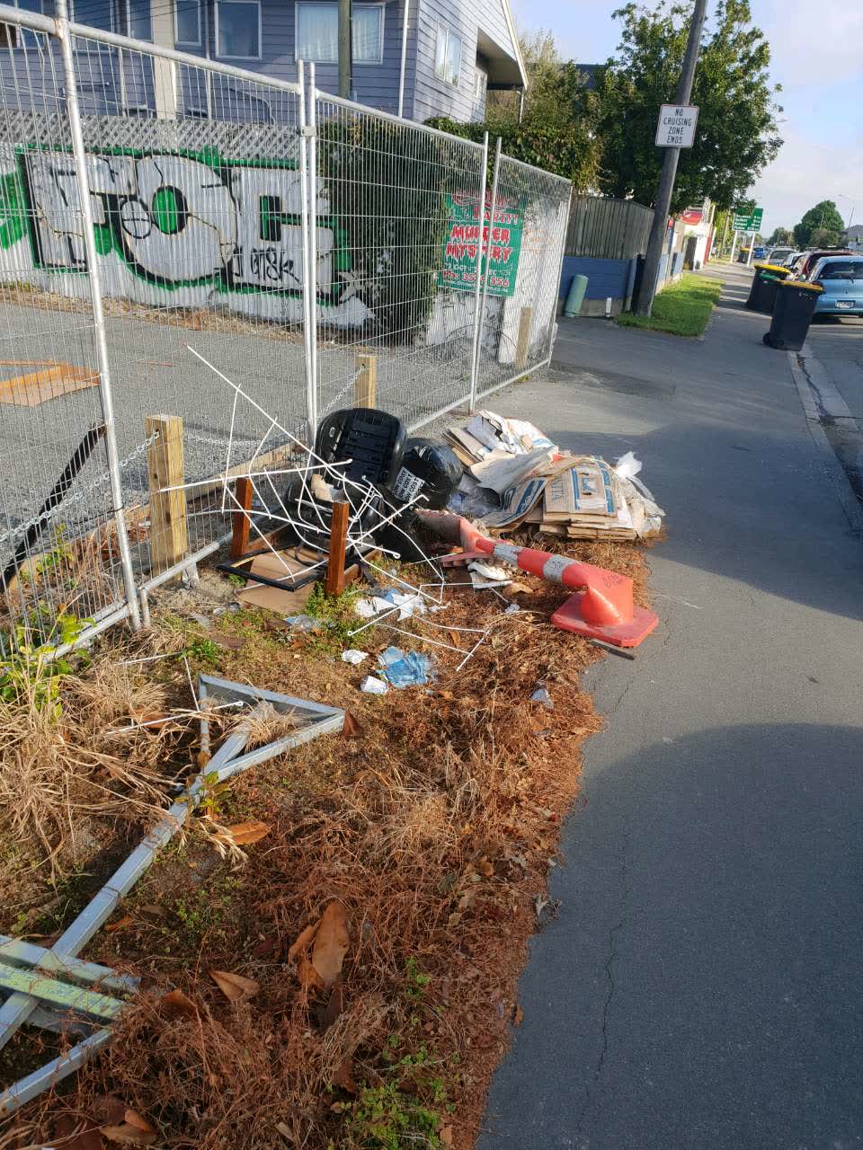 The photograph attached to this rubbish/recycling report