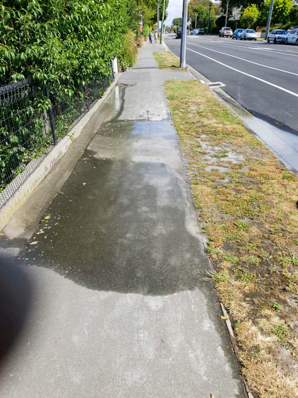 The photograph attached to this flooding report