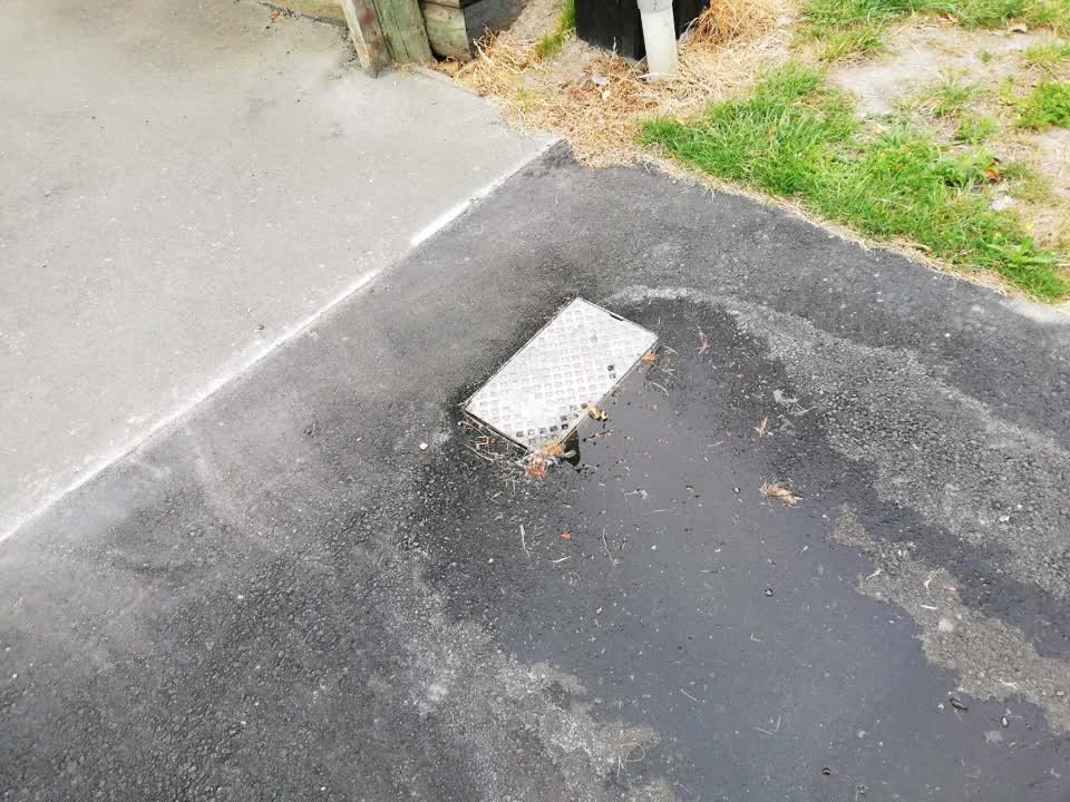 The photograph attached to this flooding report
