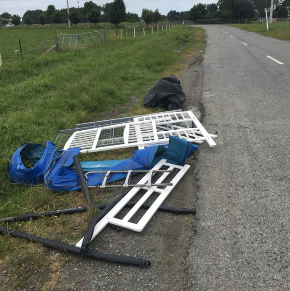 The photograph attached to this roading/streets report