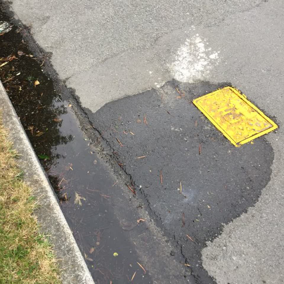 The photograph attached to this wastewater/stormwater report