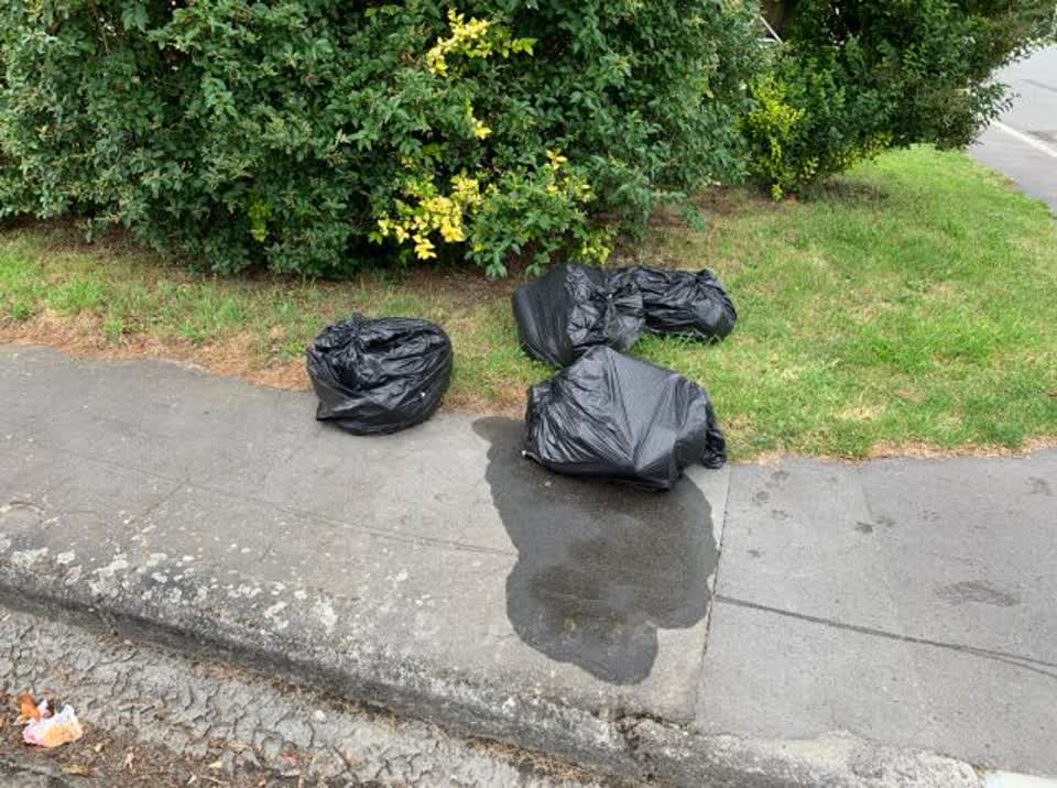 The photograph attached to this rubbish/recycling report