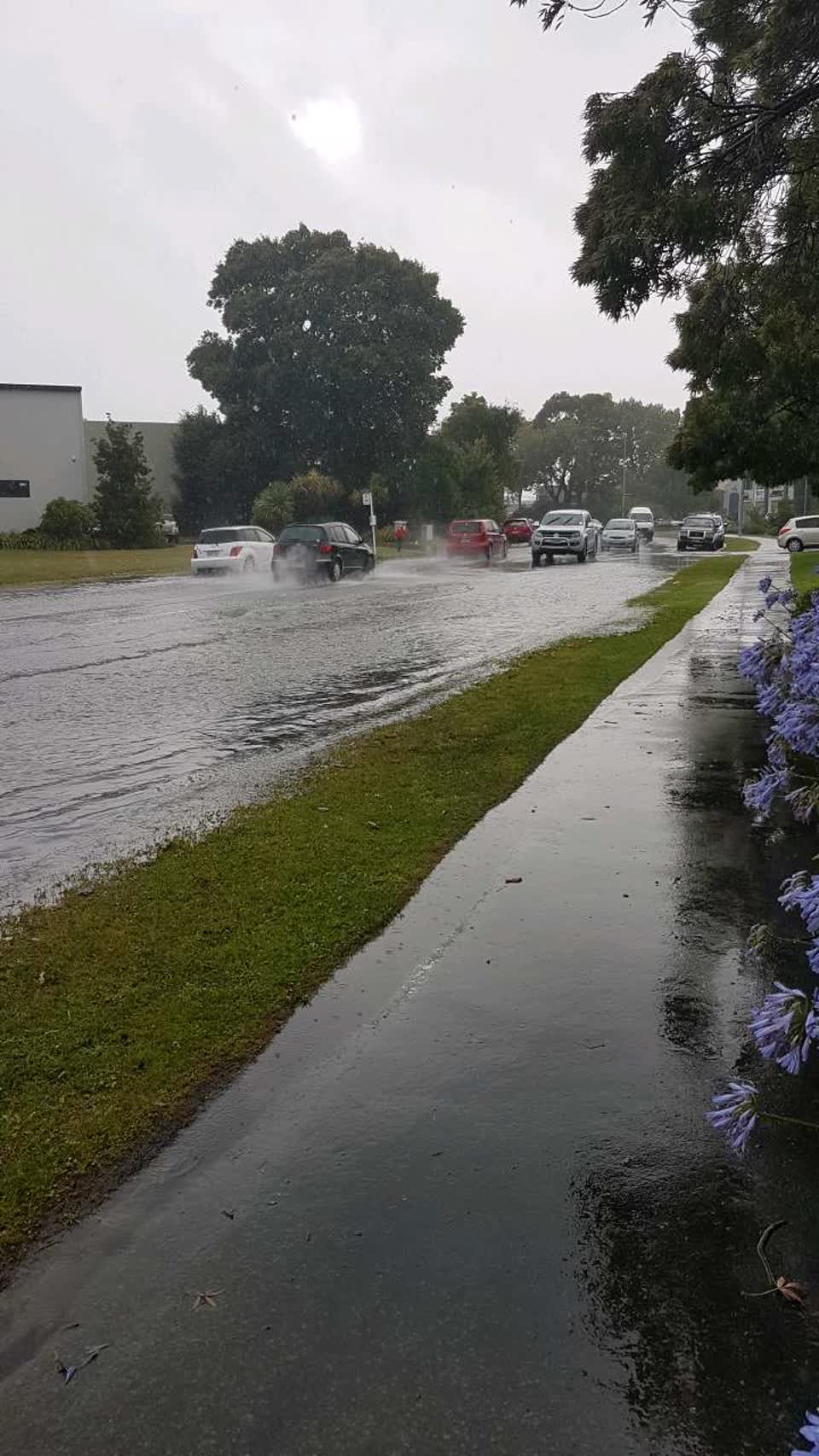 The photograph attached to this flooding report