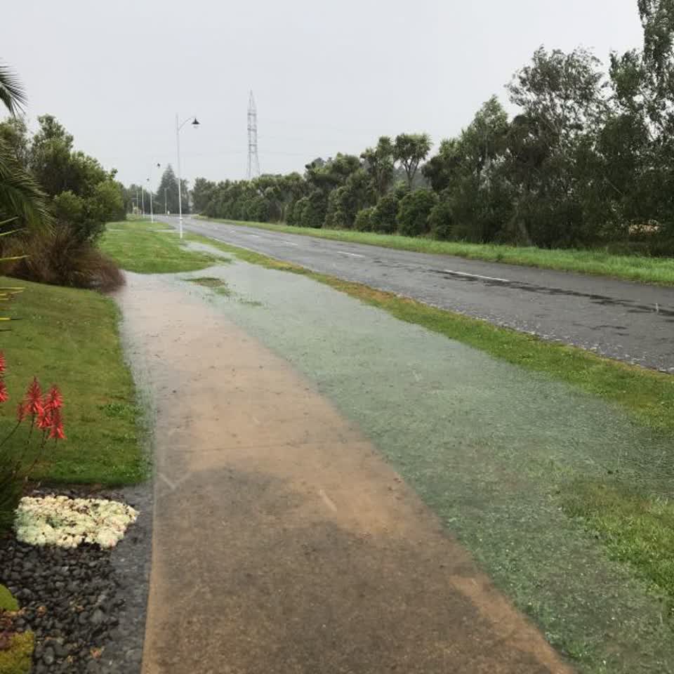The photograph attached to this flooding report