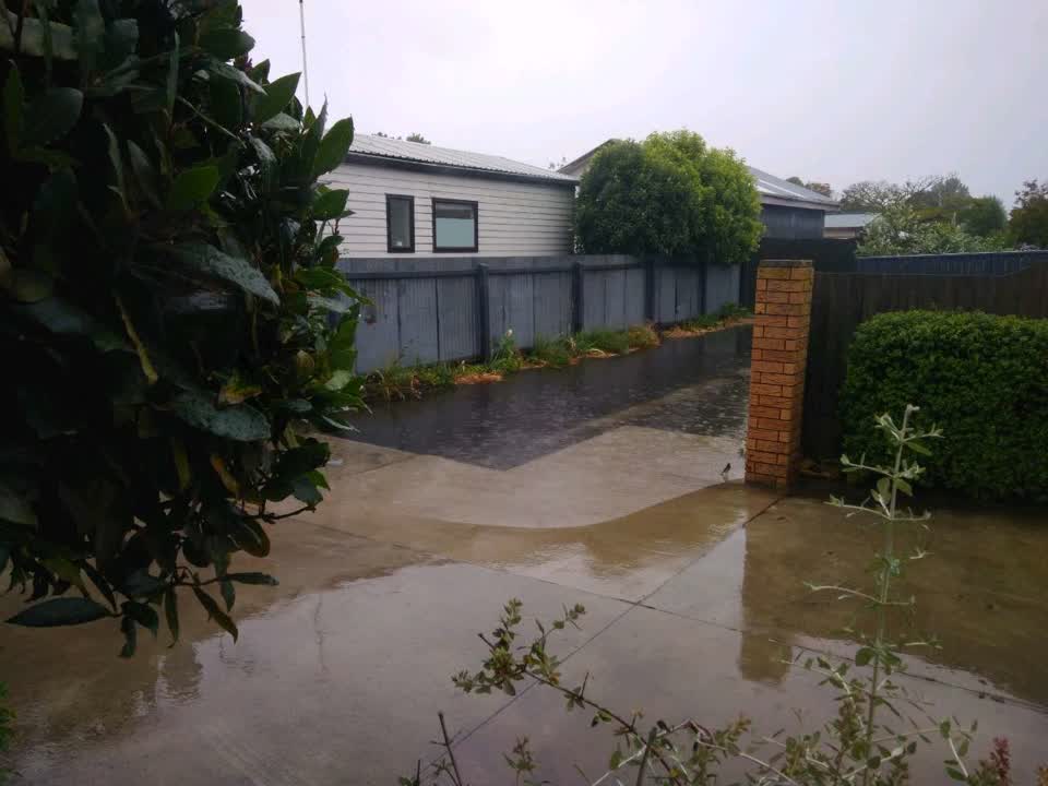 The photograph attached to this flooding report