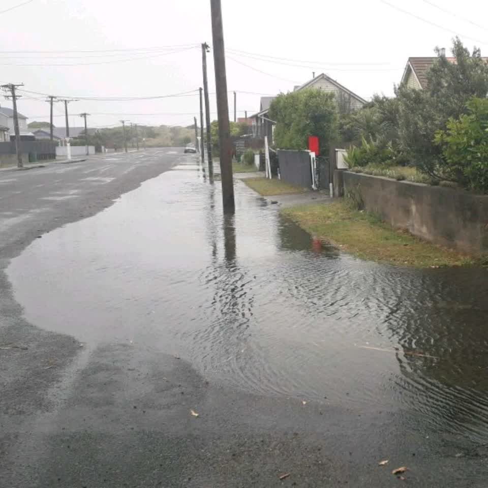 The photograph attached to this flooding report