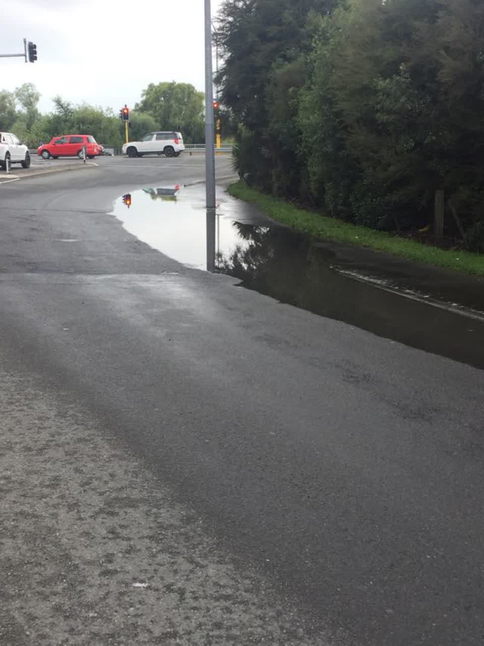 The photograph attached to this wastewater/stormwater report