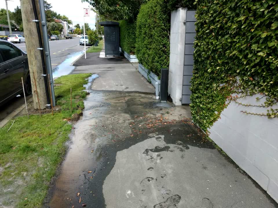 The photograph attached to this flooding report