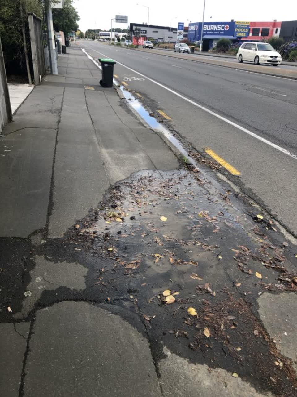 The photograph attached to this water supply report