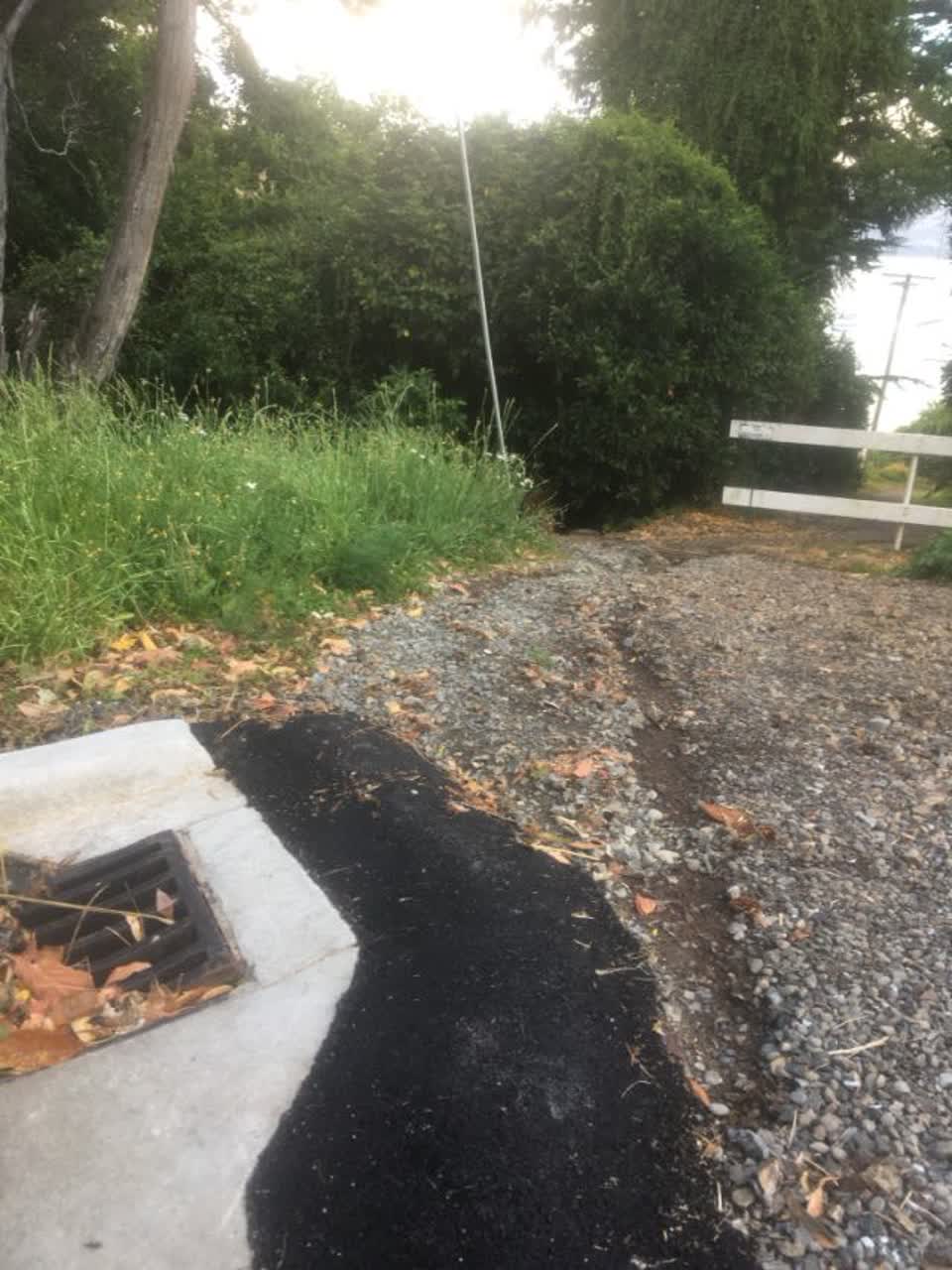 The photograph attached to this roading/streets report