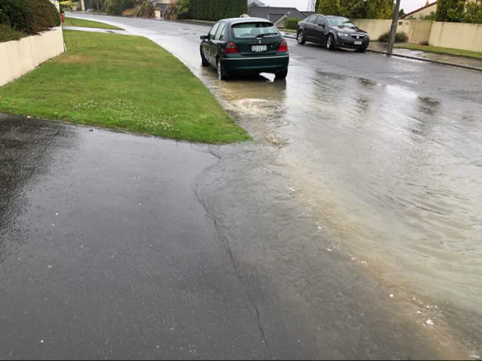 The photograph attached to this flooding report