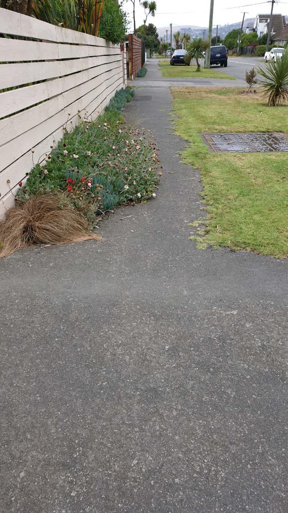 The photograph attached to this roading/streets report