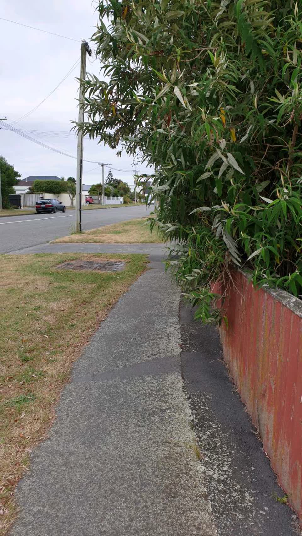 The photograph attached to this roading/streets report