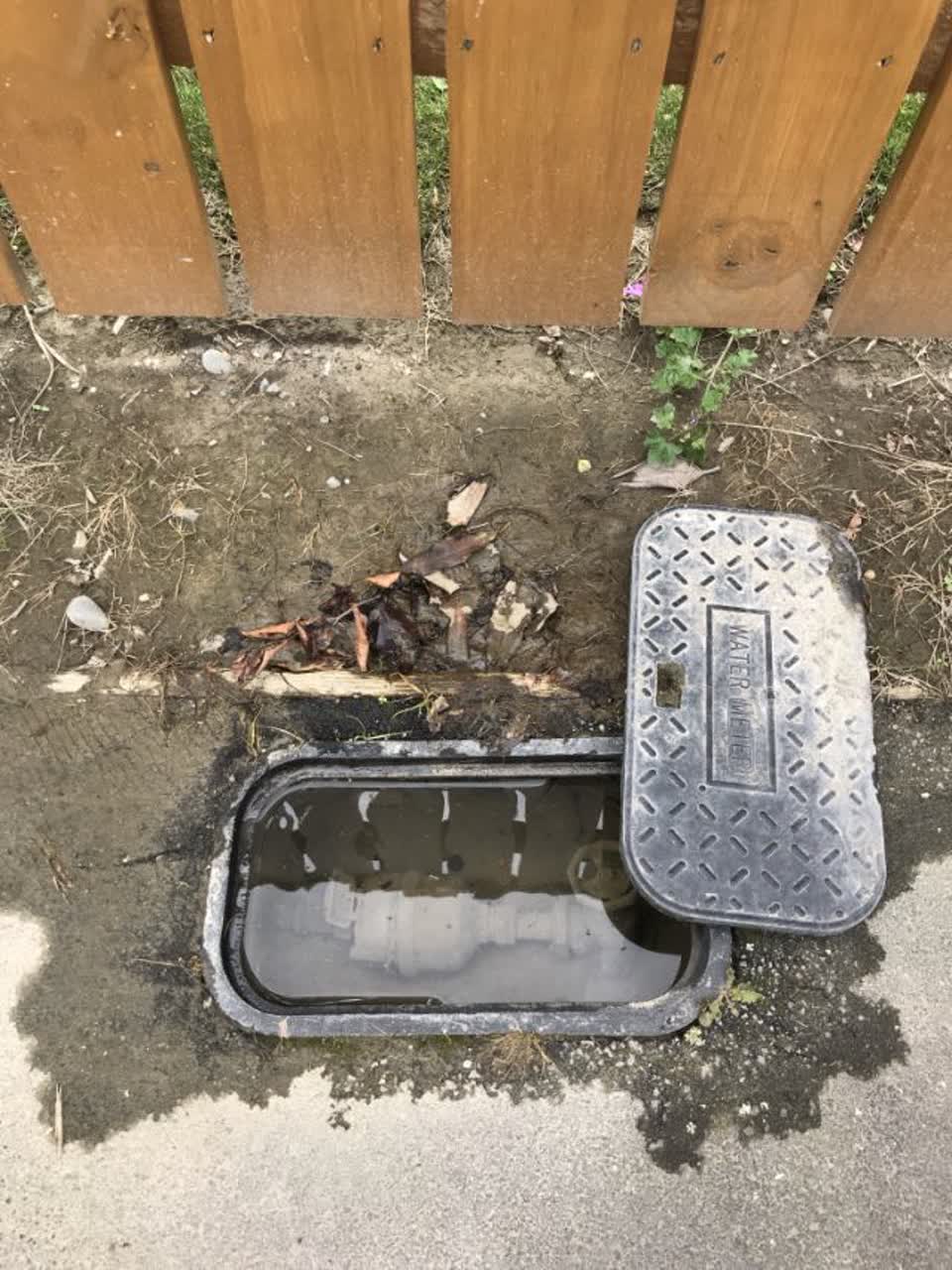 The photograph attached to this water supply report
