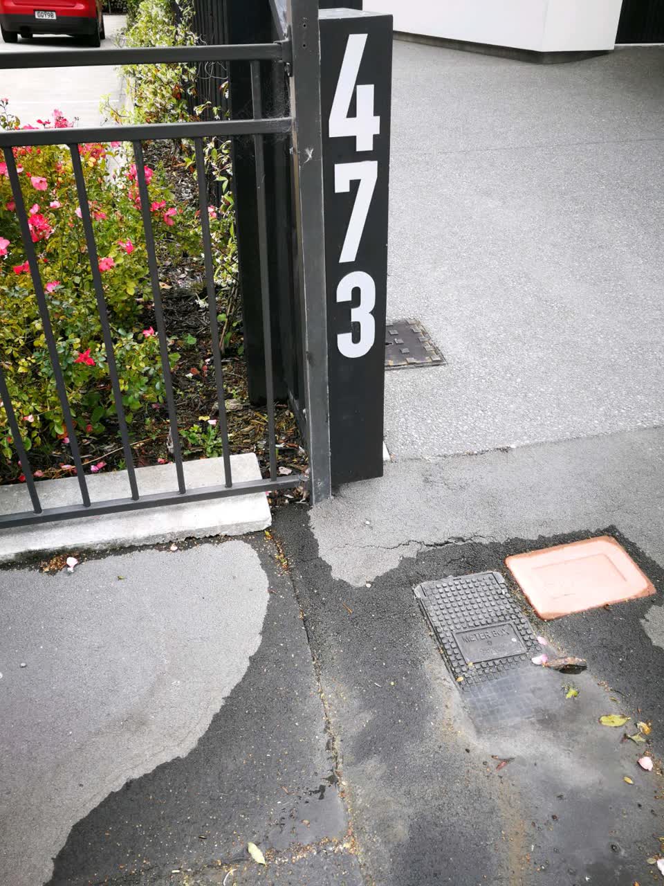 The photograph attached to this wastewater/stormwater report