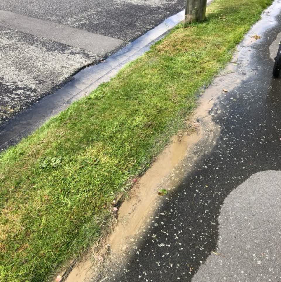 The photograph attached to this wastewater/stormwater report