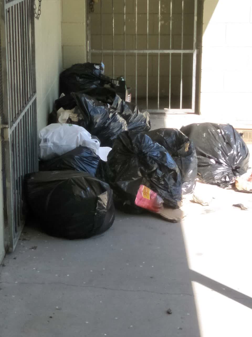 The photograph attached to this rubbish/recycling report
