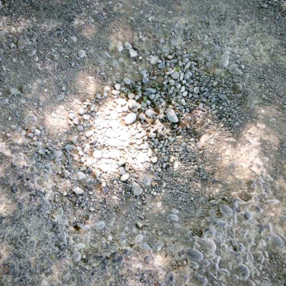 The photograph attached to this roading/streets report