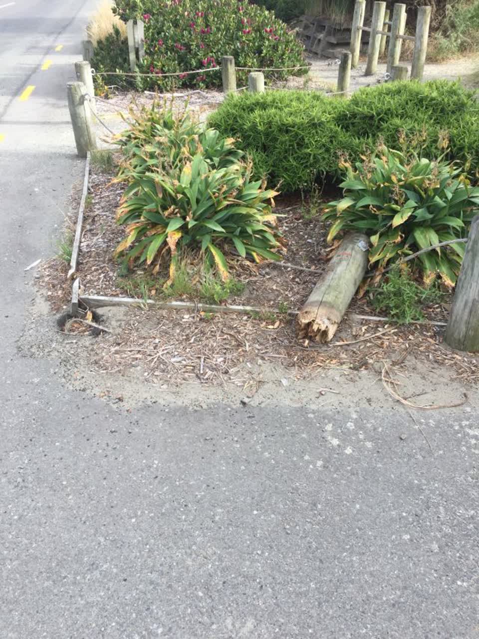 The photograph attached to this roading/streets report