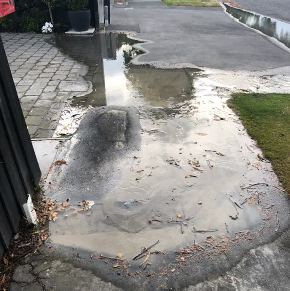 The photograph attached to this water supply report