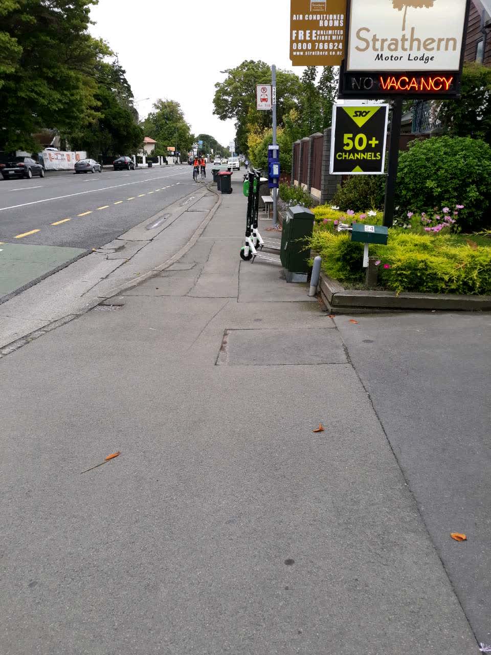 The photograph attached to this roading/streets report
