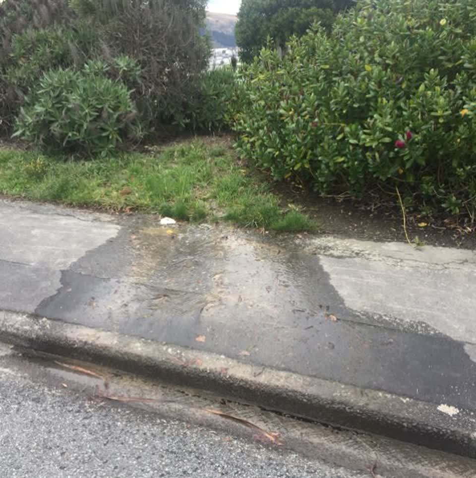 The photograph attached to this wastewater/stormwater report
