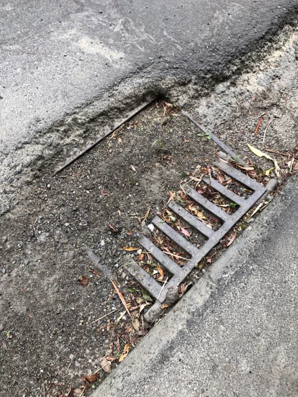 The photograph attached to this flooding report
