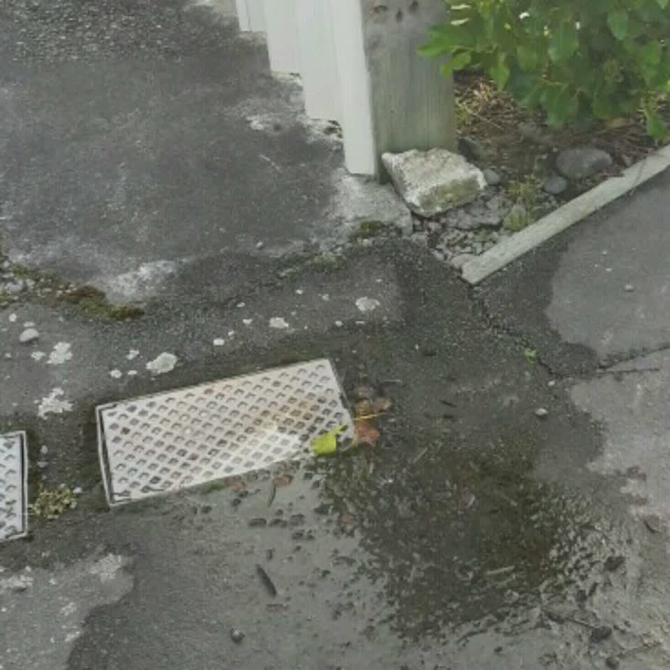 The photograph attached to this wastewater/stormwater report