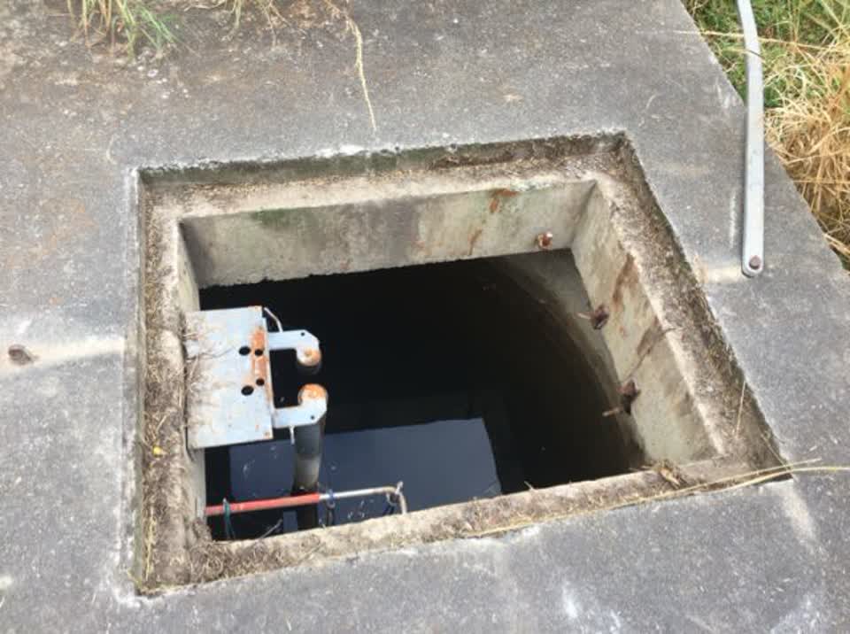 The photograph attached to this wastewater/stormwater report