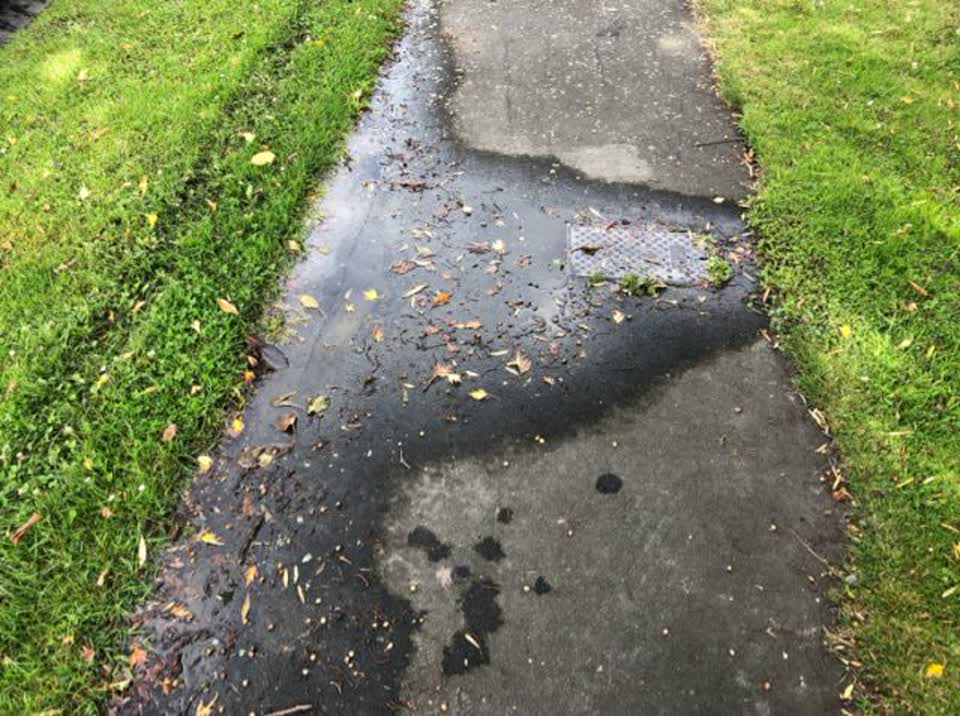 The photograph attached to this wastewater/stormwater report