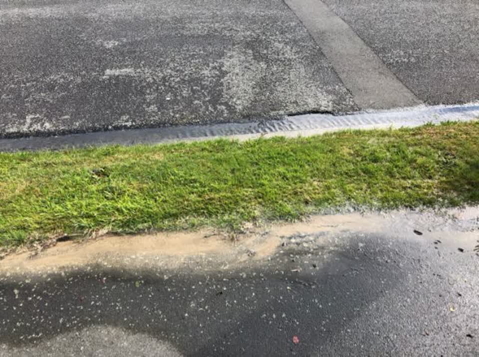 The photograph attached to this wastewater/stormwater report
