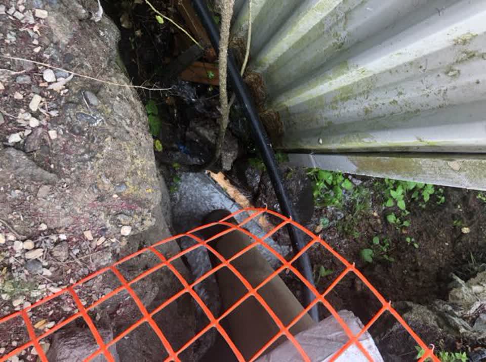 The photograph attached to this water supply report