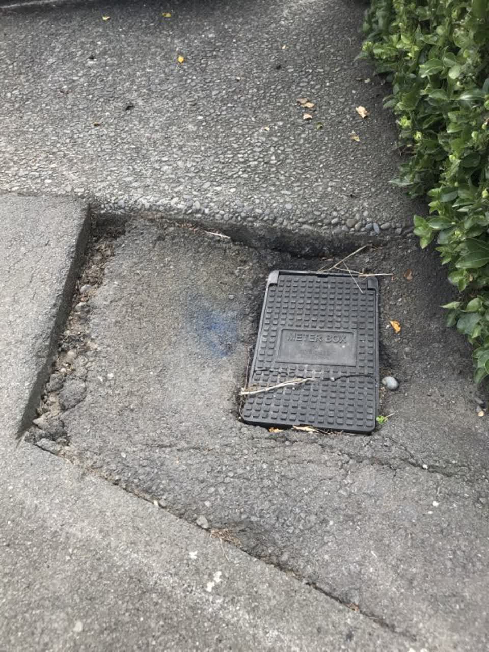 The photograph attached to this roading/streets report