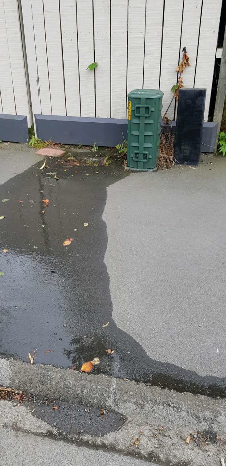 The photograph attached to this wastewater/stormwater report