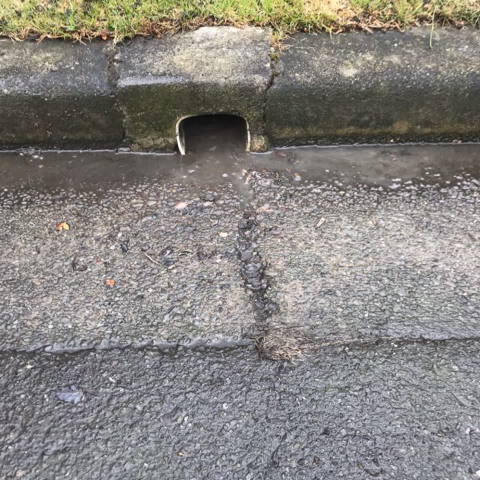 The photograph attached to this wastewater/stormwater report