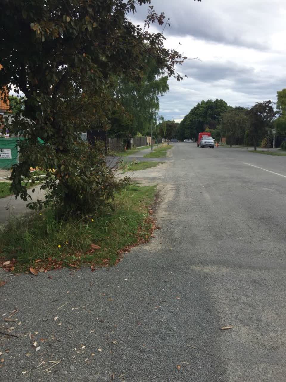 The photograph attached to this roading/streets report
