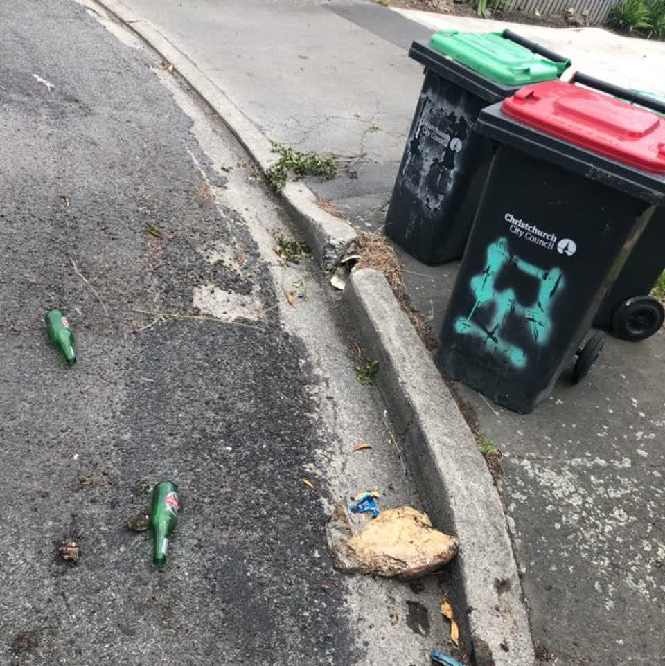 The photograph attached to this rubbish/recycling report