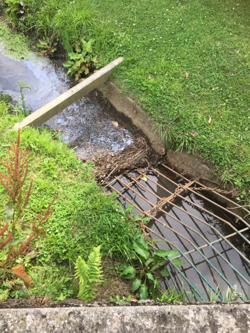 The photograph attached to this wastewater/stormwater report