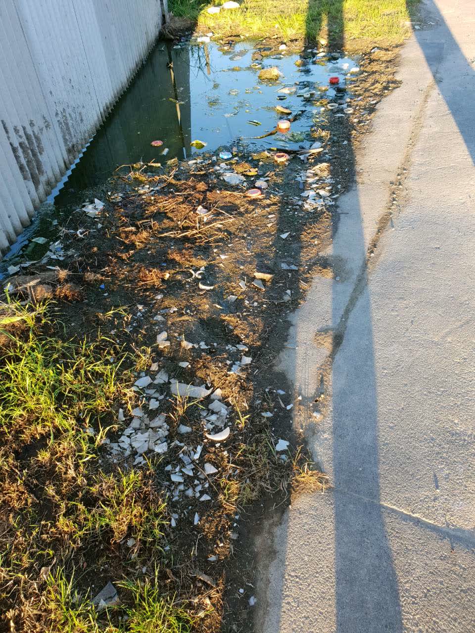 The photograph attached to this wastewater/stormwater report