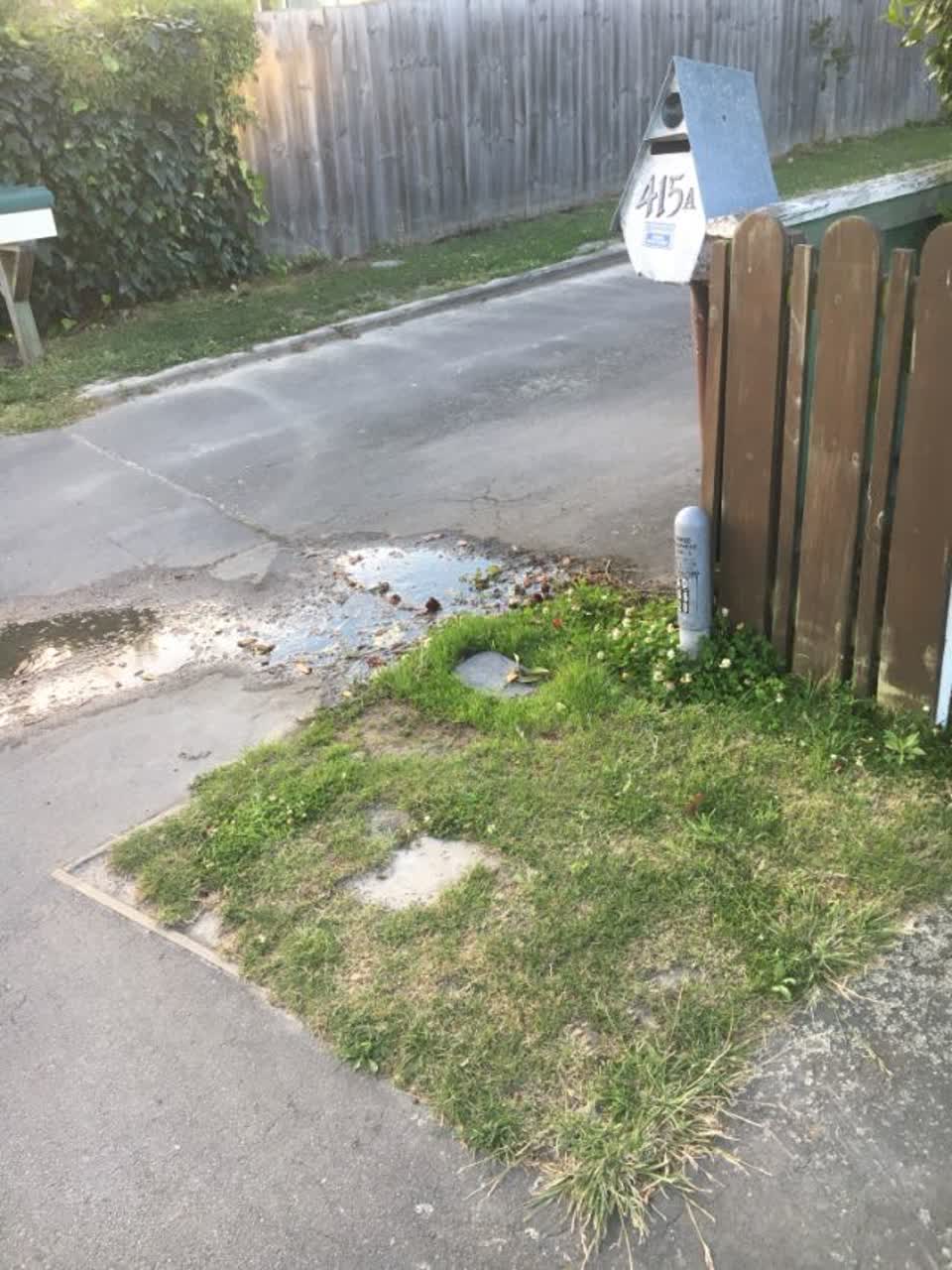The photograph attached to this water supply report