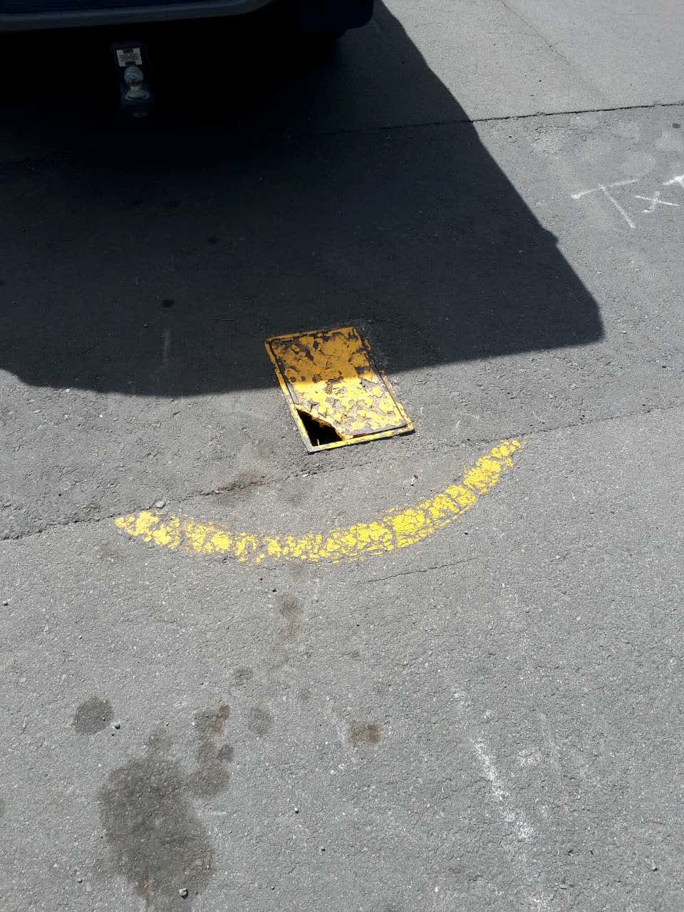 The photograph attached to this roading/streets report