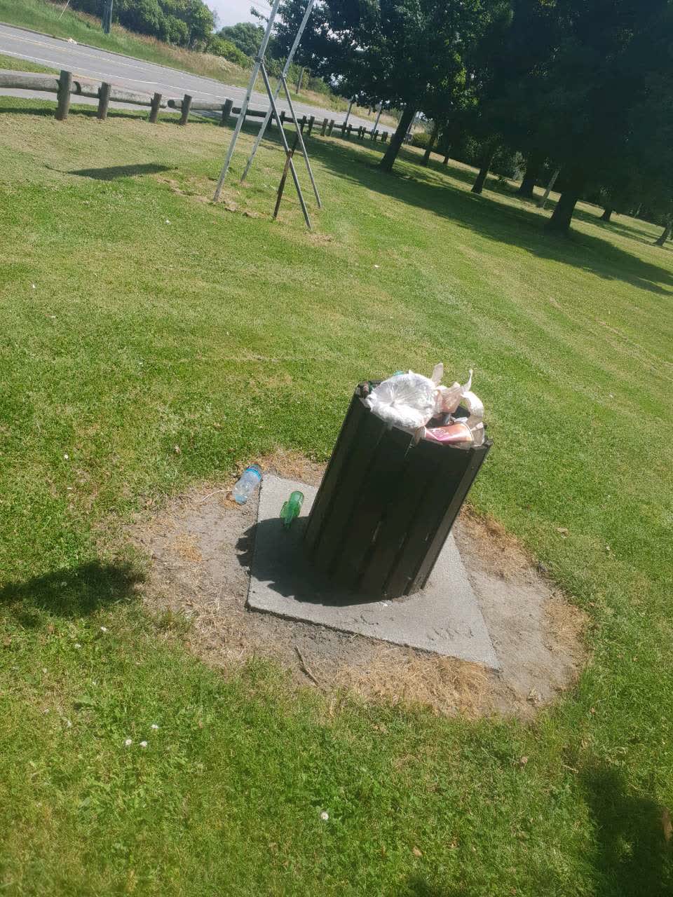 The photograph attached to this rubbish/recycling report