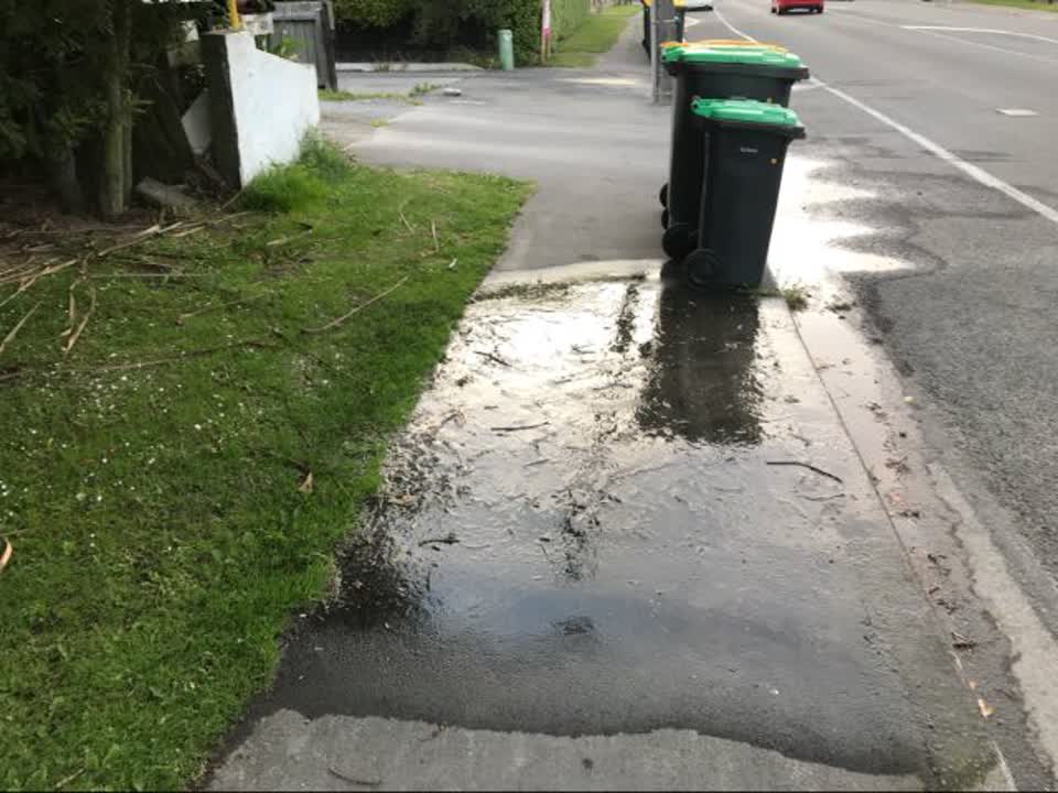 The photograph attached to this wastewater/stormwater report